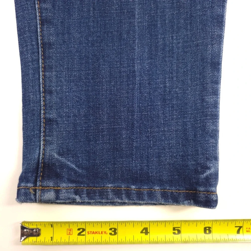 Talbots Womens Jeans Everyday Relaxed 8P Blue Annika Wash Stretch‎ Petite